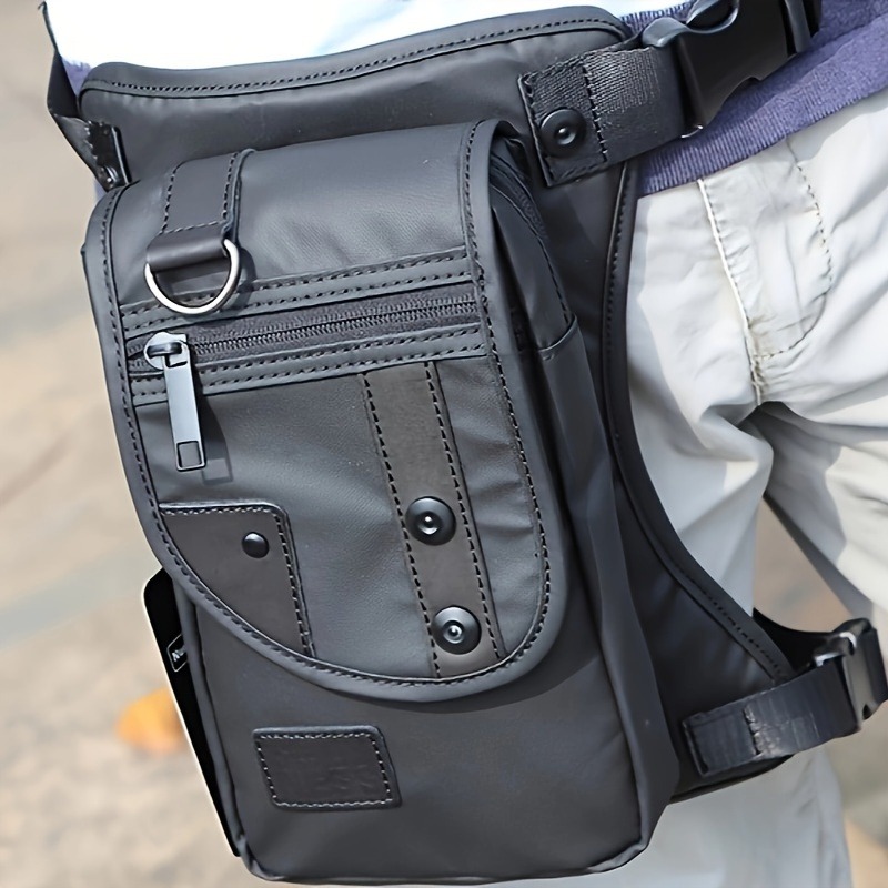 Outdoor Sport Bag - 1 個ナイロンファッション防水ウエストバッグアウトドアスポーツハイキング太ももクロスボディパック耐久性のある戦術的な調節可能なストラップ