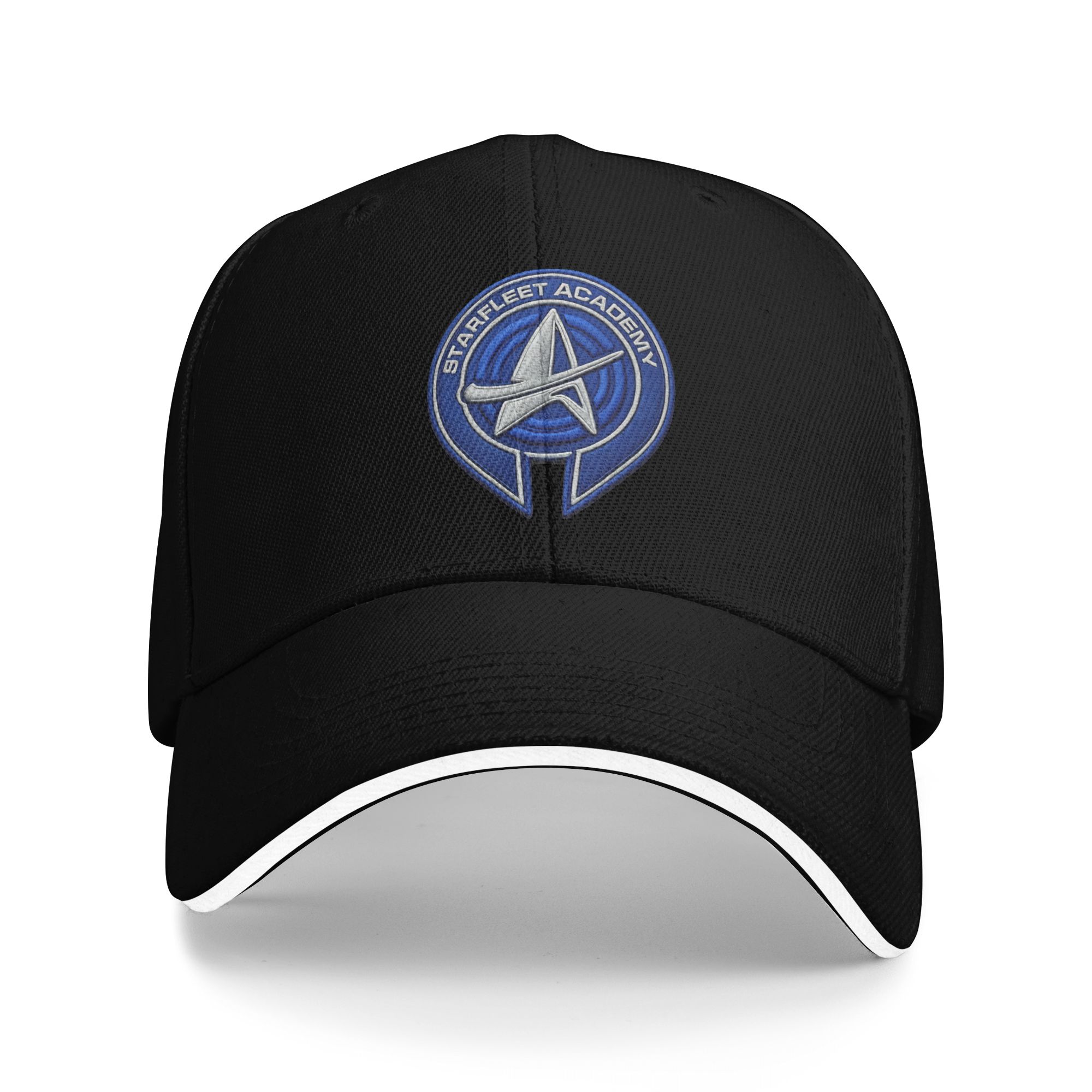 Academy Sports Outdoor - スターズトレック宇宙艦隊アカデミーバッジ野球帽アウトドアスポーツサンバイザートラック運転手帽子男性大人ストリートスタイルプリント野球帽