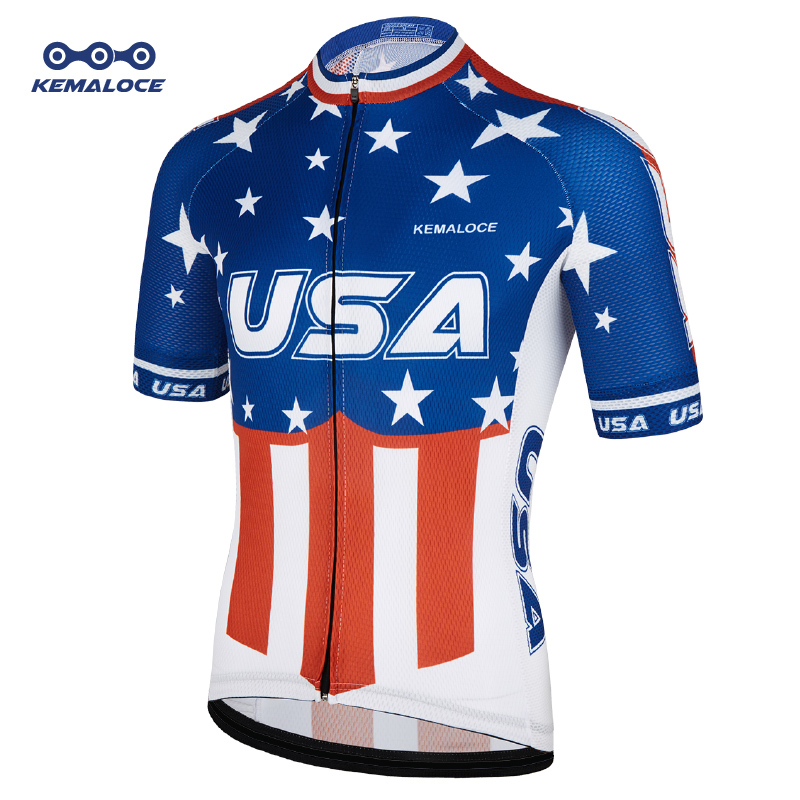Outdoor Sport Usa - KEMALOCE バイクジャージ USA ネイビー インターナショナル 新しいアメリカン