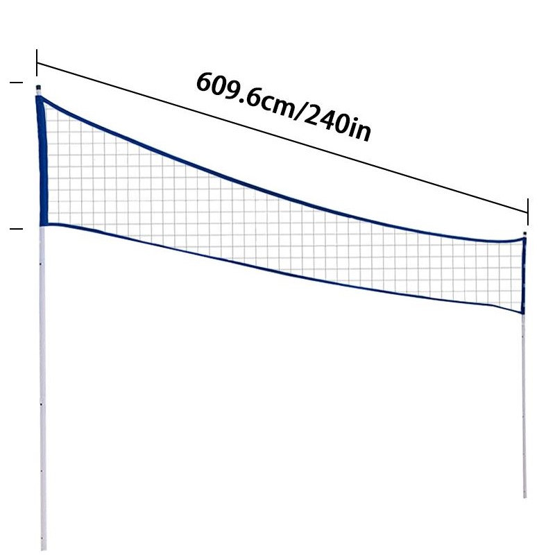Outdoor Sports Net - ポータブルバドミントンネットトレーニングプロフェッショナルバレーボールネットキャリーバッグ付きスポーツビーチ簡単セットアップアウトドアスポーツ用Netpromote