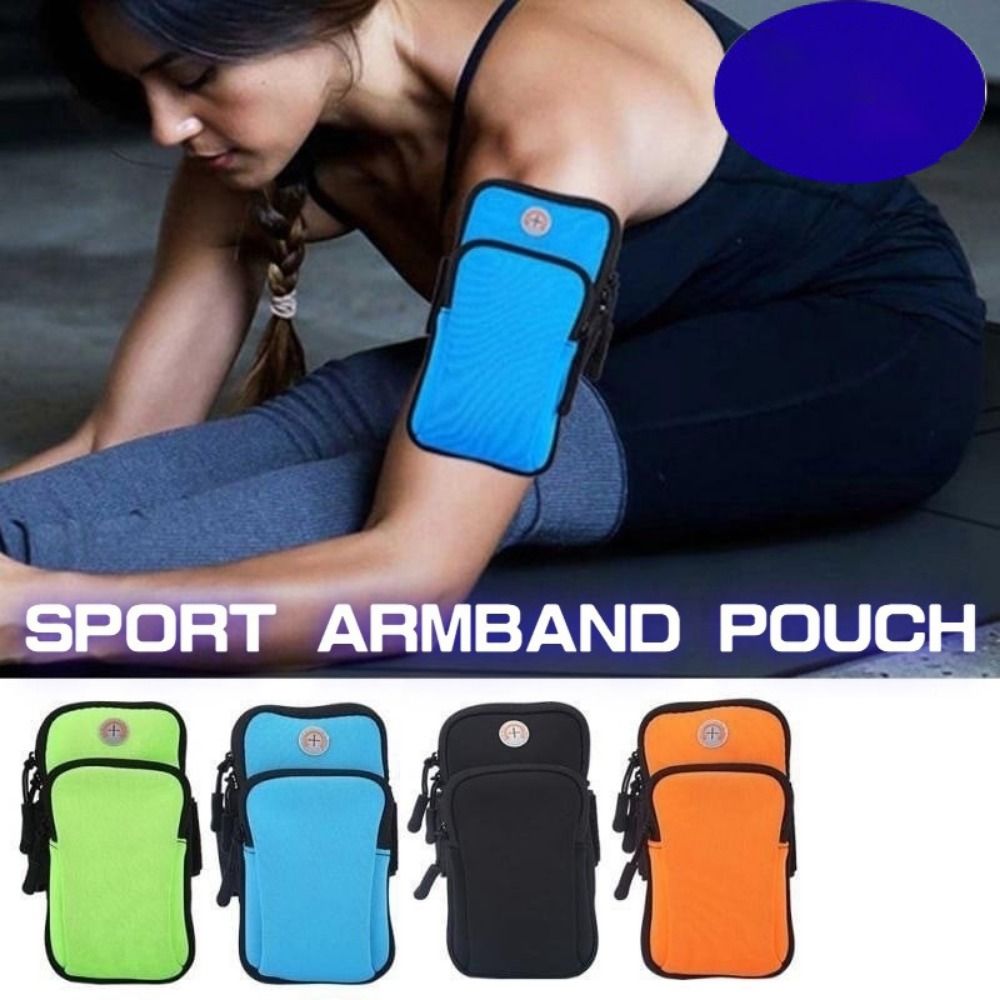 Outdoor Sport Bag - ポータブルネオプレンスポーツアームバンド電話ケースブラックブルーグリーン防水アームバッグ通気性メッシュ電話マネーキーユニバーサル