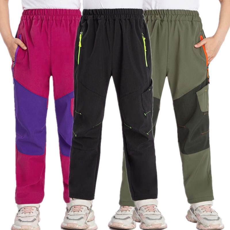 Outdoor Sport Waterproof Pants - 子供用の防水アウトドアハイキングパンツ,男の子と女の子用のクライミングパンツ,速乾性スポーツパンツ,lc196,110〜160