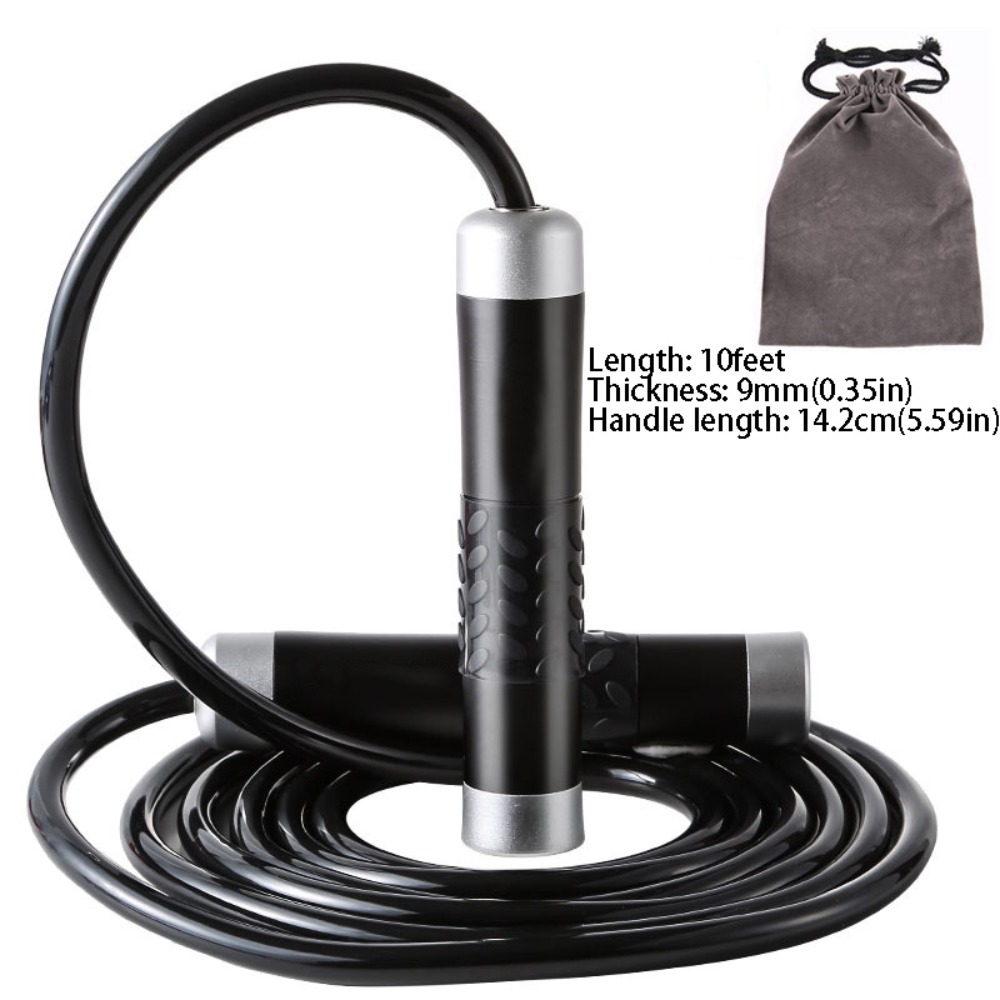 Speed Skipping Rope - アルミ合金製耐荷重ジャンプロープ 長さ300cm ボールベアリングハンドル 調節可能なジャンプロープ 重量ケーブル スピードスキッピングロープ