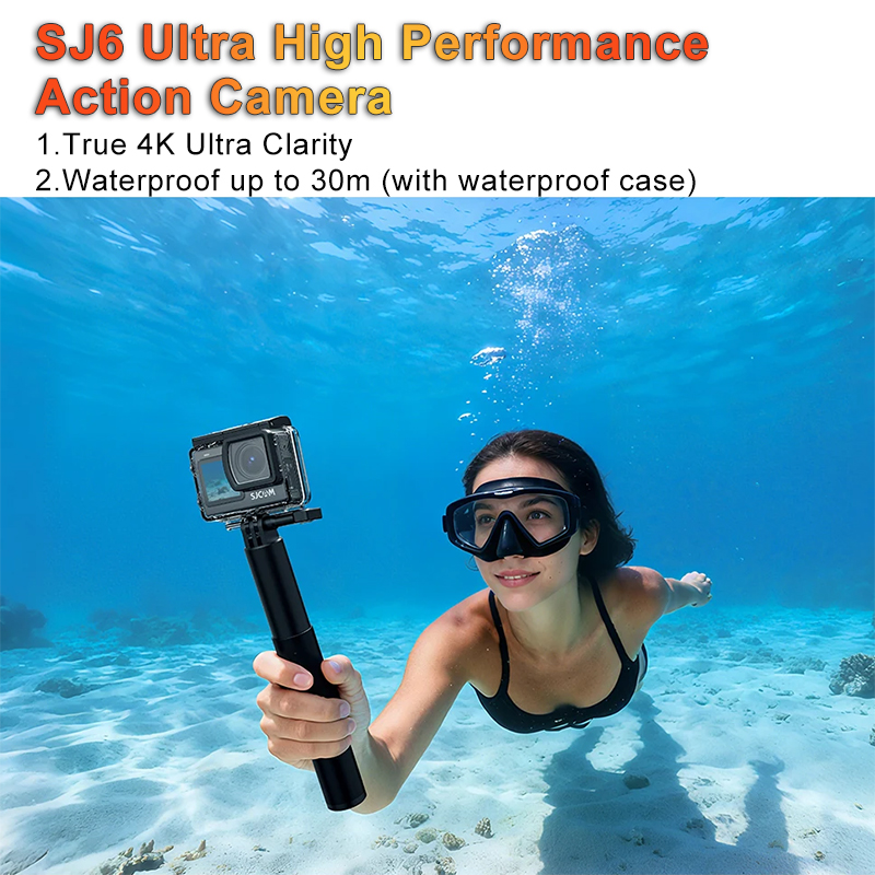 Outdoor Sport Camera - SJCAM アクションカメラ SJ6 超長距離対応 ワイヤレスマイク ライブストリーム