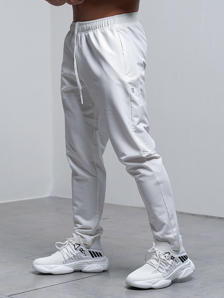 Outdoor Sport Waterproof Pants - 秋冬パンツ男性通気性ルーズランニングスポーツトレーニングジムスポーツウェア弾性防水屋外ジップポケットスウェットパンツ