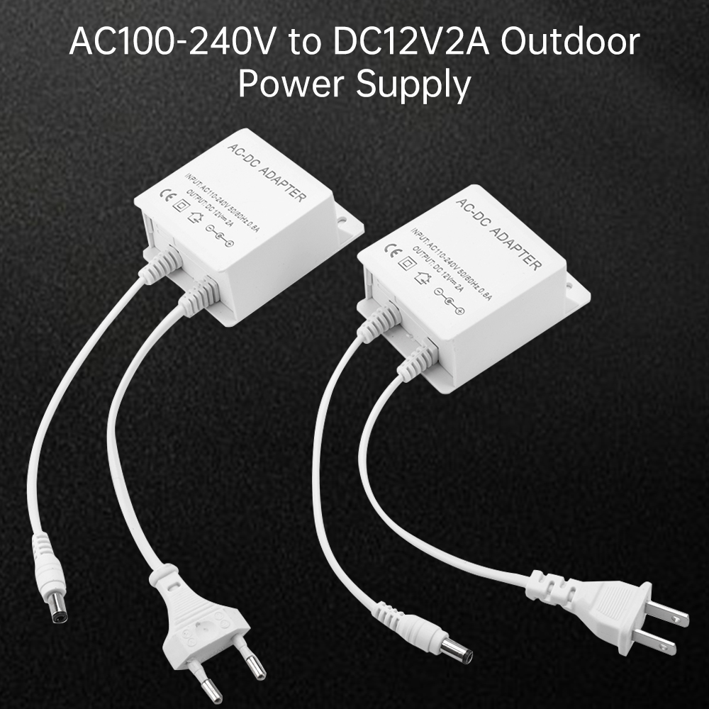 DC12V 2A EU プラグアダプタセキュリティ屋外電源  - Outdoor Sport Camera のレビューと価格