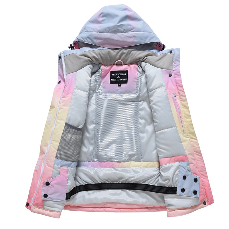冬のフード付きジャケットパンツ女の子スノースーツアウトドアス - Outdoor Sport Waterproof Pants のレビューと価格