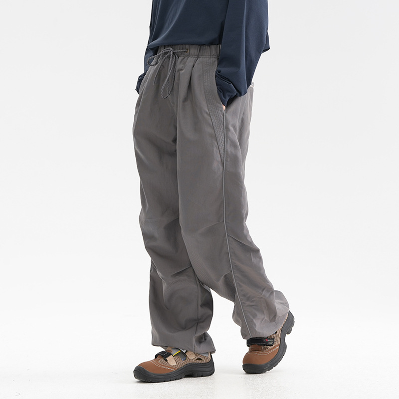 屋外反射ストリップ速乾性スポーツパンツ男性女性防水ルーズカジ - Outdoor Sport Waterproof Pants のレビューと価格