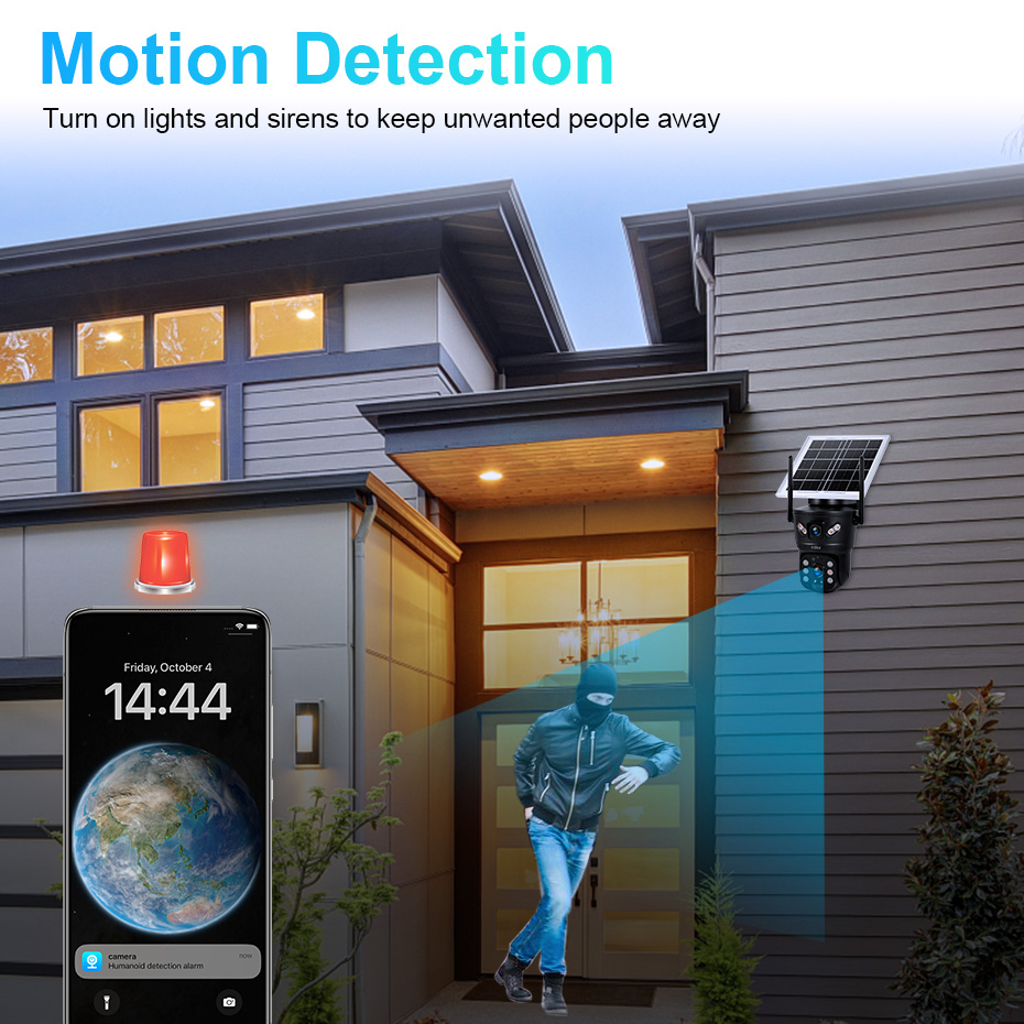 KERUI 6MP 4G SIM WiFiソーラーカメラ デ - Outdoor Sport Camera のレビューと価格