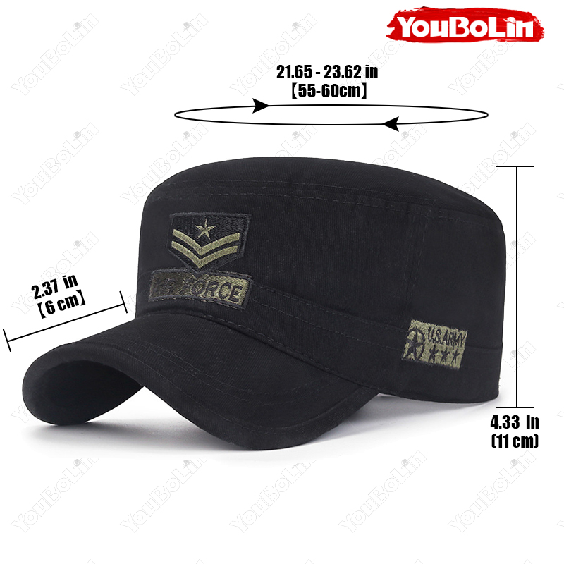 フラットトップミリタリーキャップ、ユニセックス、アウトドアカ - Academy Sports Outdoor のレビューと価格