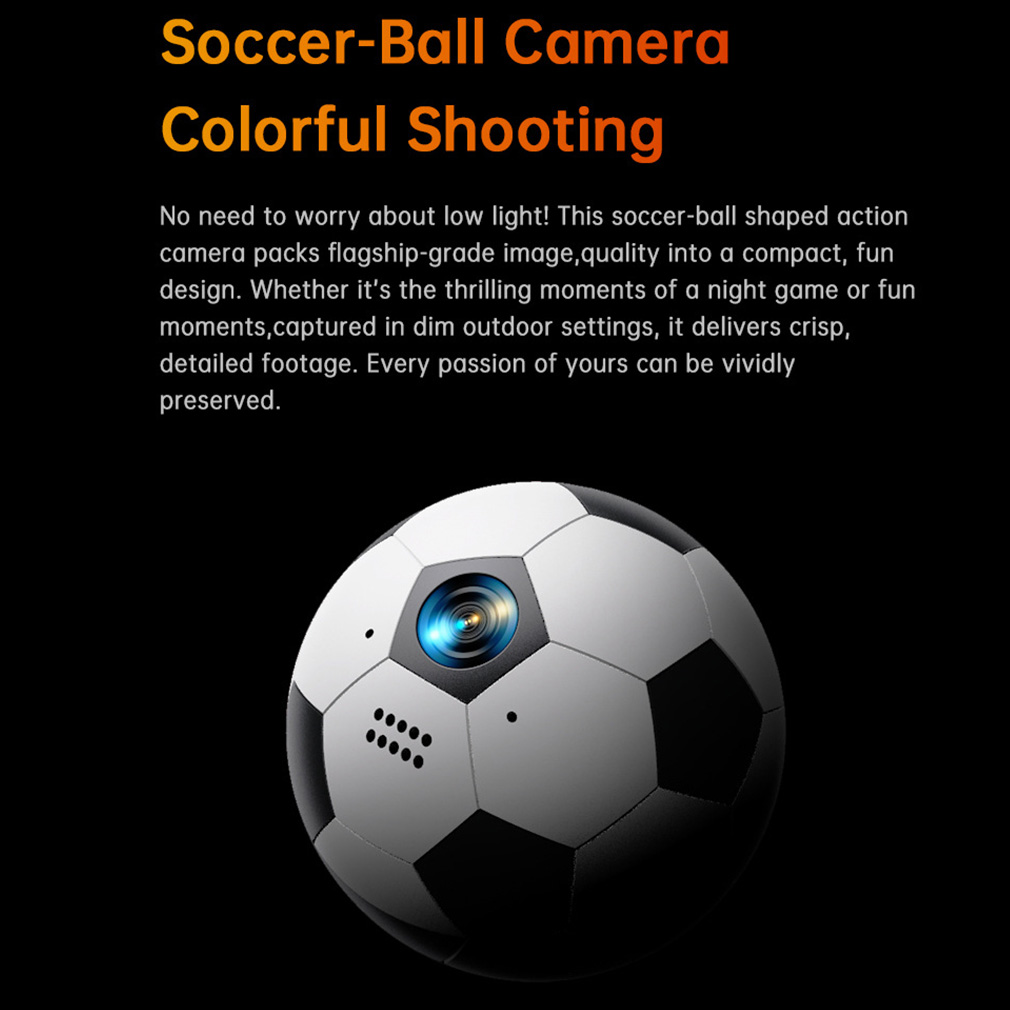1080PフルHD小型サッカーボール型カメラポータブル120 - Outdoor Sport Camera のレビューと価格