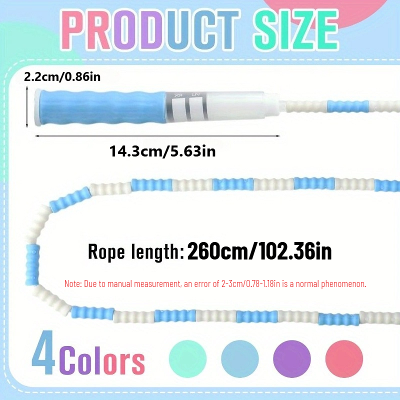 竹ジョイントソフトビーズ縄跳び滑り止めセグメント化フィットネ - Speed Skipping Rope のレビューと価格