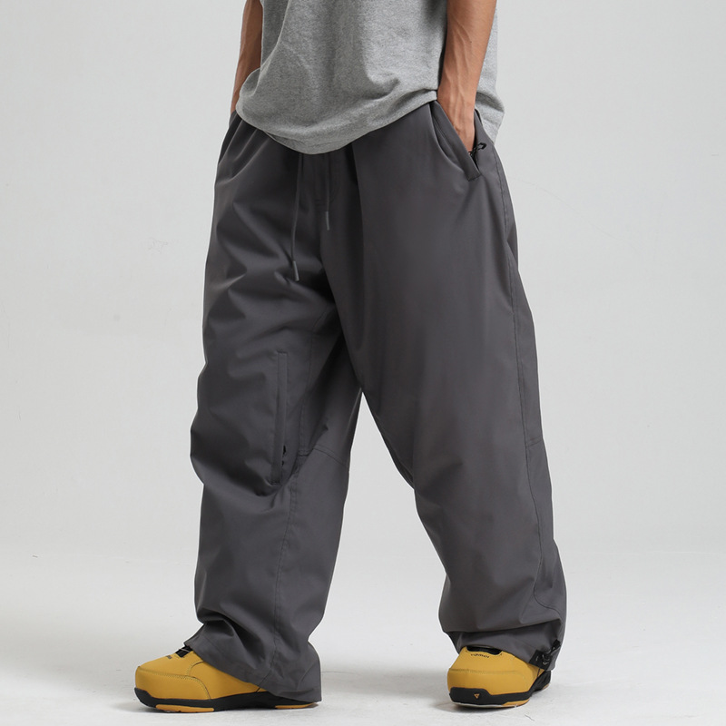 2025 新防風男性固体女性スキーパンツ防水だぶだぶルーズフ - Outdoor Sport Waterproof Pants のレビューと価格