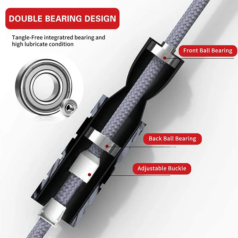 超軽量レーシングロープスキッピング高強度耐摩耗性ナイロン高速 - Speed Skipping Rope のレビューと価格