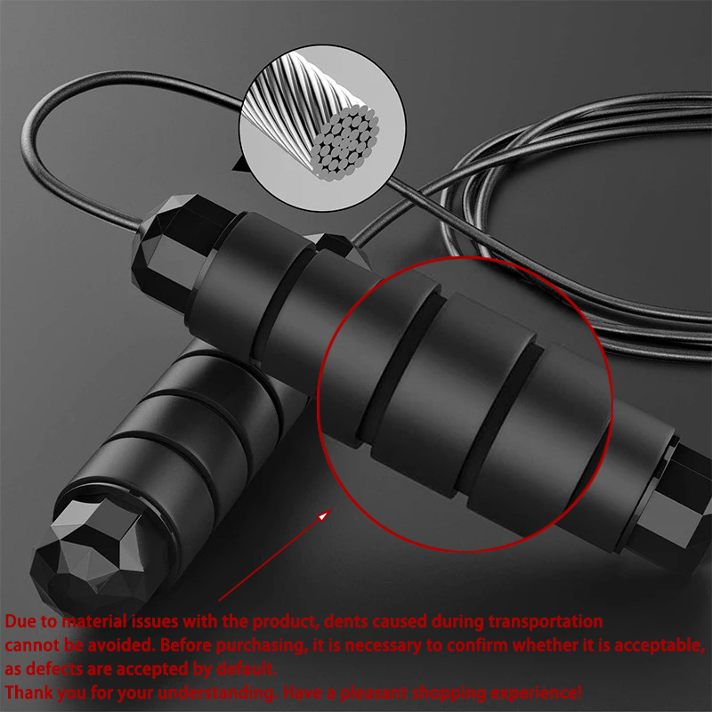 調整可能な速度の縄跳び 1Pc 3 メートル鋼線縄跳びもつれ - Speed Skipping Rope のレビューと価格
