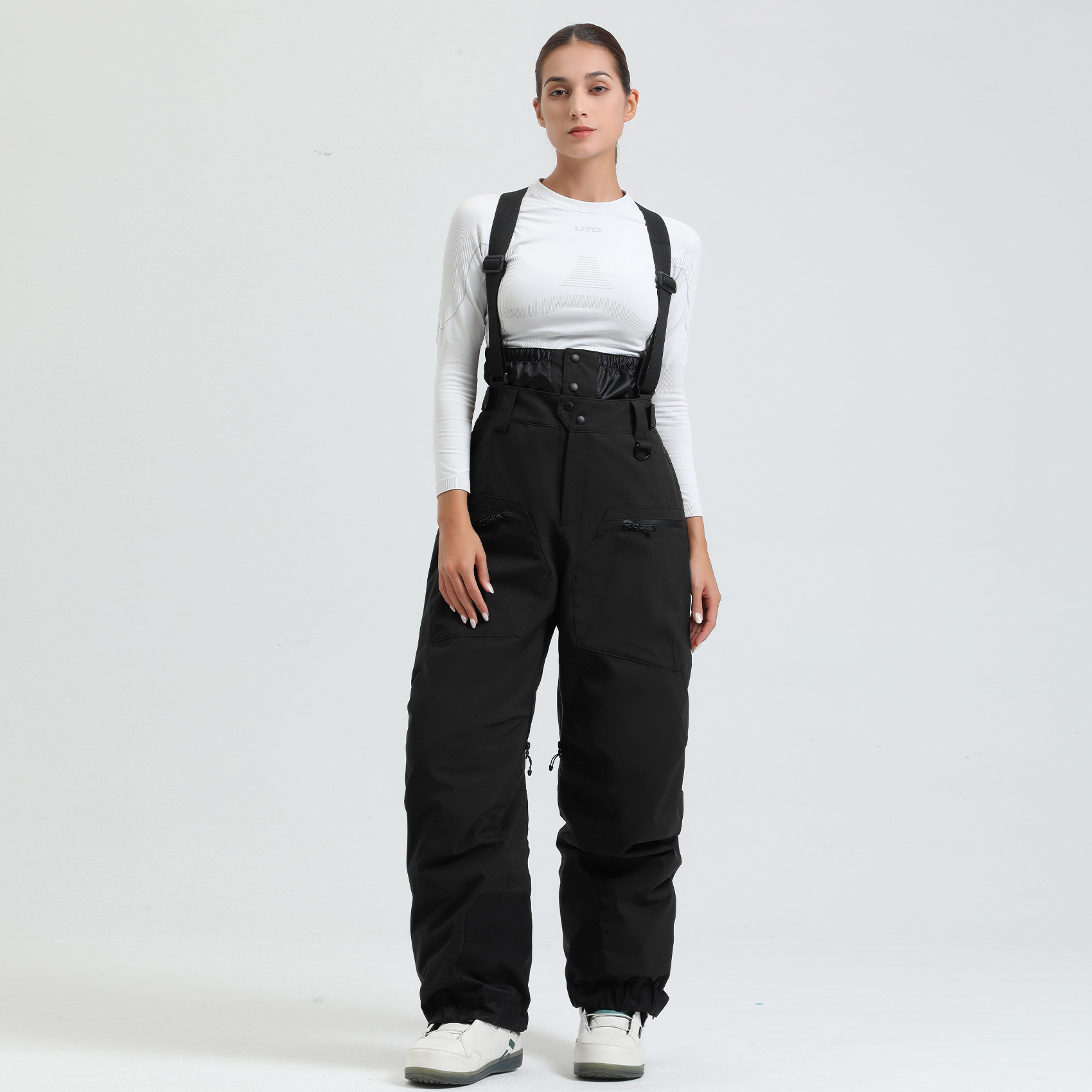2025 屋外暖かい女性スキーズボン冬の女性よだれかけスノー - Outdoor Sport Waterproof Pants のレビューと価格