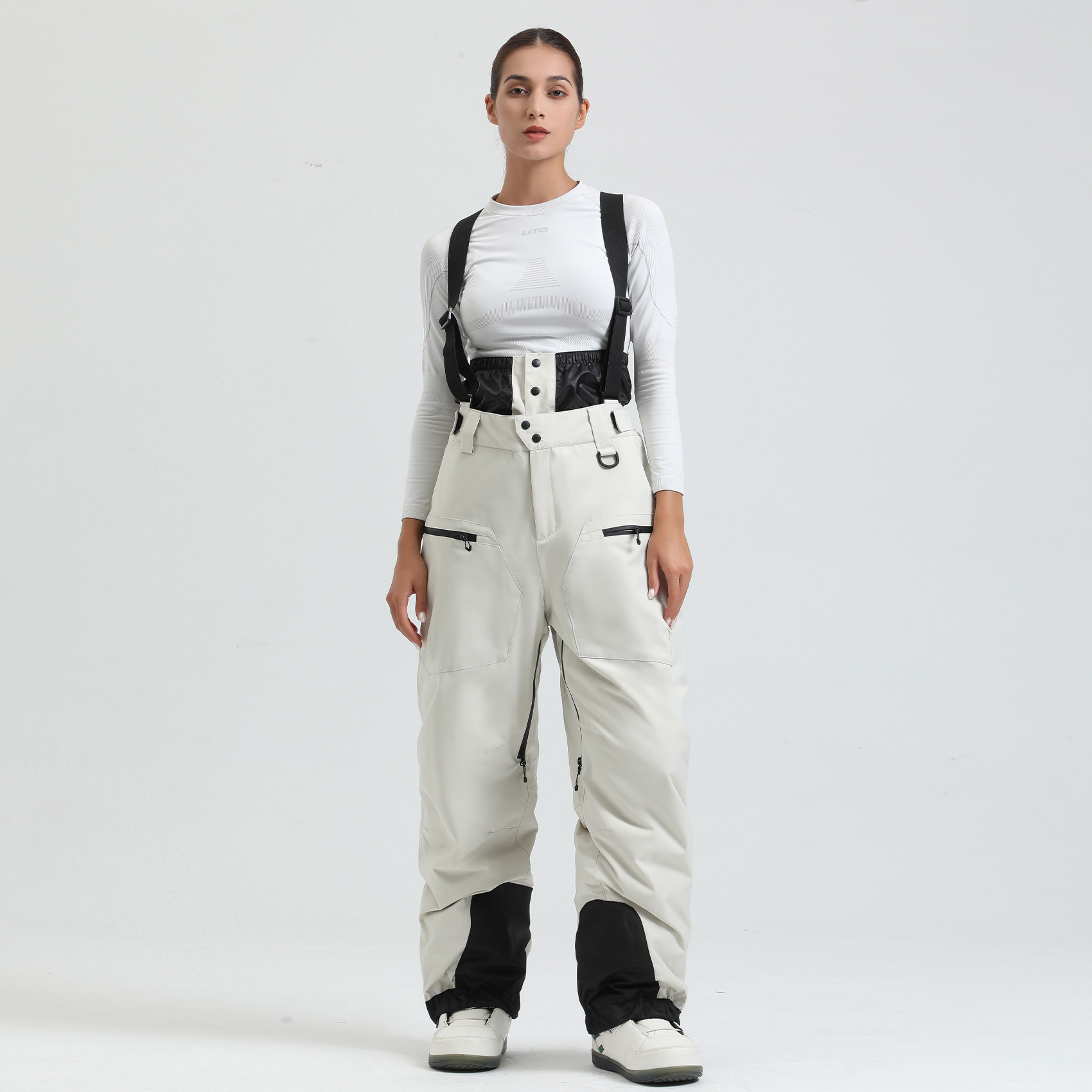 2025 屋外暖かい女性スキーズボン冬の女性よだれかけスノー - Outdoor Sport Waterproof Pants のレビューと価格