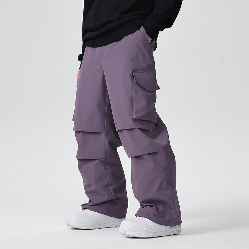 新しい男性スキーパンツ固体スポーツ暖かい防風通気性屋外スキー - Outdoor Sport Waterproof Pants のレビューと価格