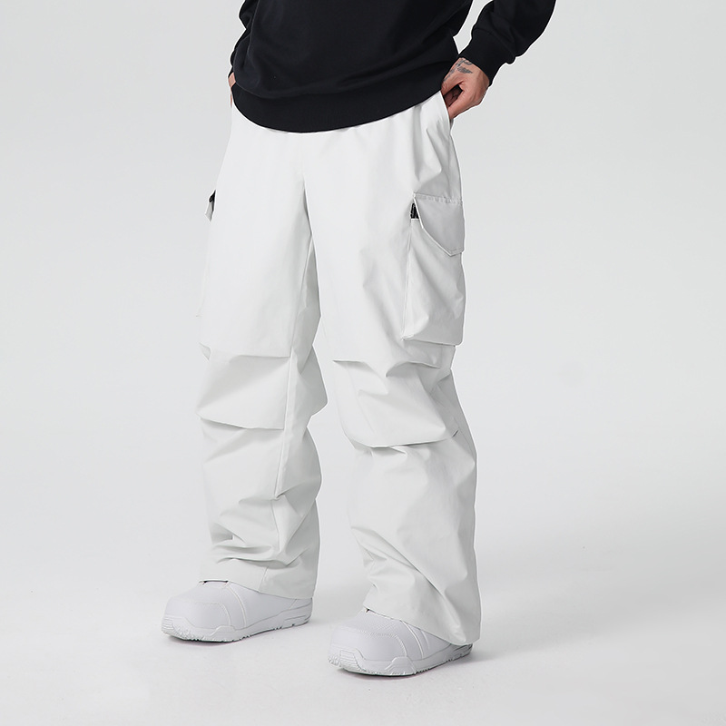 新しい男性スキーパンツ固体スポーツ暖かい防風通気性屋外スキー - Outdoor Sport Waterproof Pants のレビューと価格
