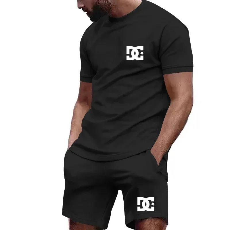 夏の新作メンズ半袖Tシャツと通気性のあるショートパンツのツー - Outdoor Sport Leisure のレビューと価格