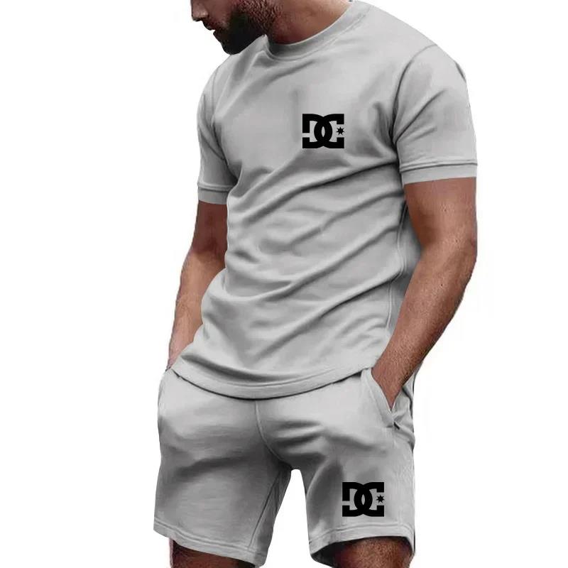 夏の新作メンズ半袖Tシャツと通気性のあるショートパンツのツー - Outdoor Sport Leisure のレビューと価格