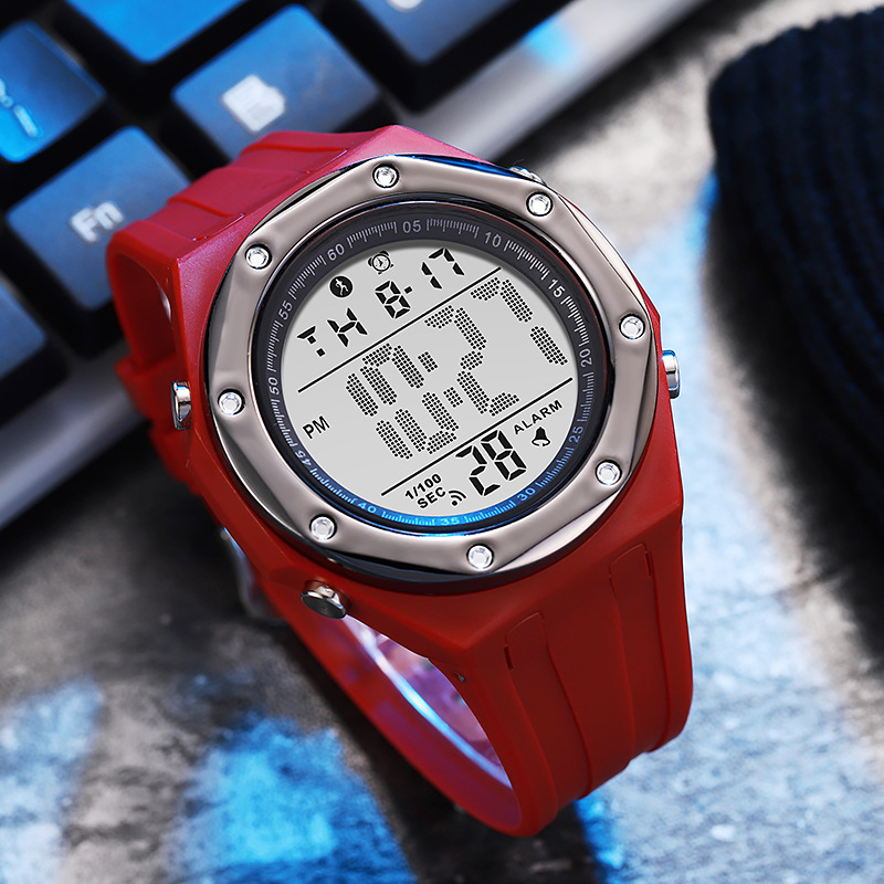 シンプルなシングルディスプレイ電子時計、メンズ多機能アウトド - Academy Sports Outdoor のレビューと価格