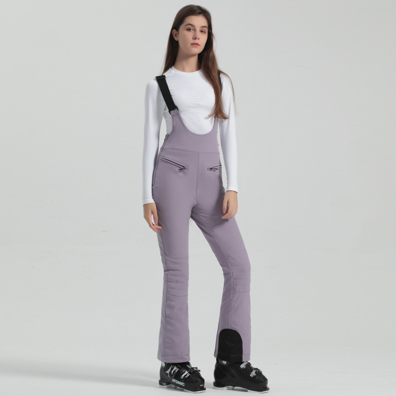 女性用弾性スキーパンツ,スノーボードストラップパンツ,ハイウ - Outdoor Sport Waterproof Pants のレビューと価格