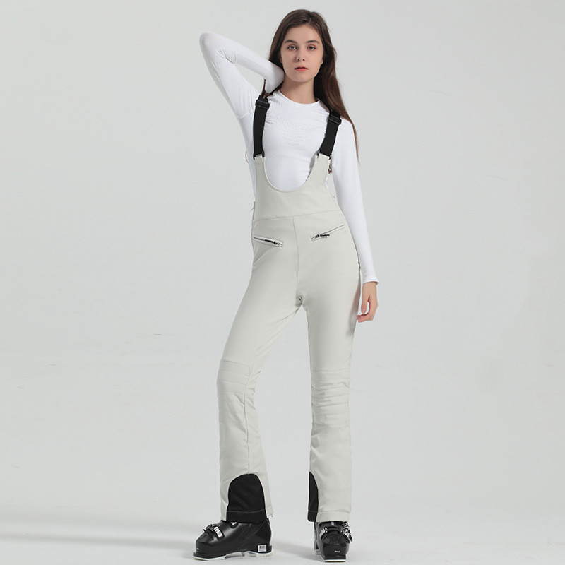 女性用弾性スキーパンツ,スノーボードストラップパンツ,ハイウ - Outdoor Sport Waterproof Pants のレビューと価格