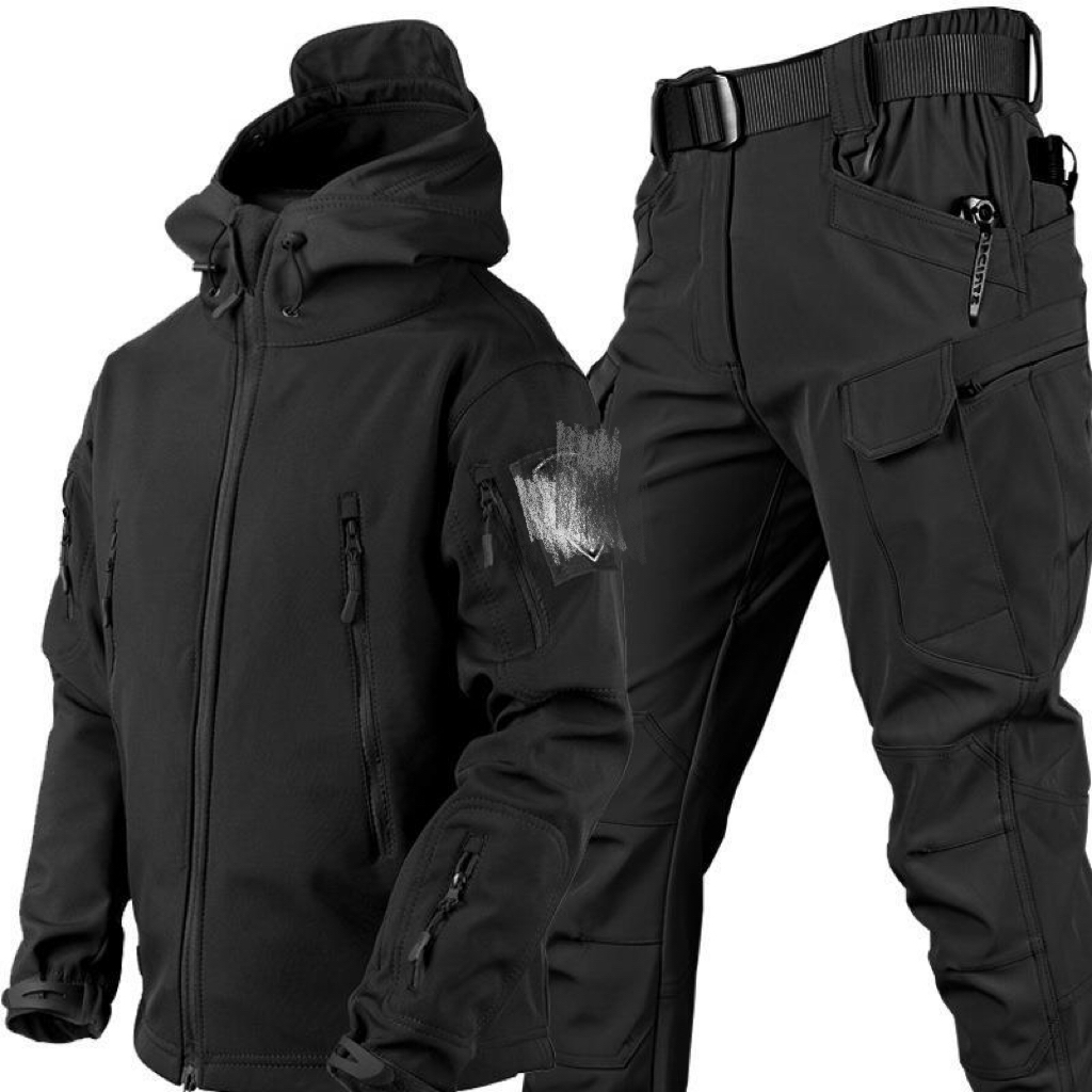 屋外防水防風ソフトシェルシャークスキンジャケットとパンツ戦術 - Outdoor Sport Waterproof Pants のレビューと価格