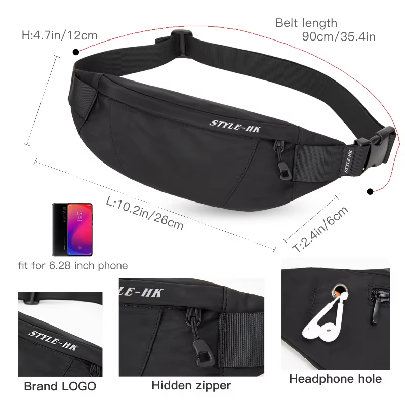 英雄騎士高品質ウエストパックマンカジュアルアウトドア旅行クロ - Outdoor Sport Bag のレビューと価格
