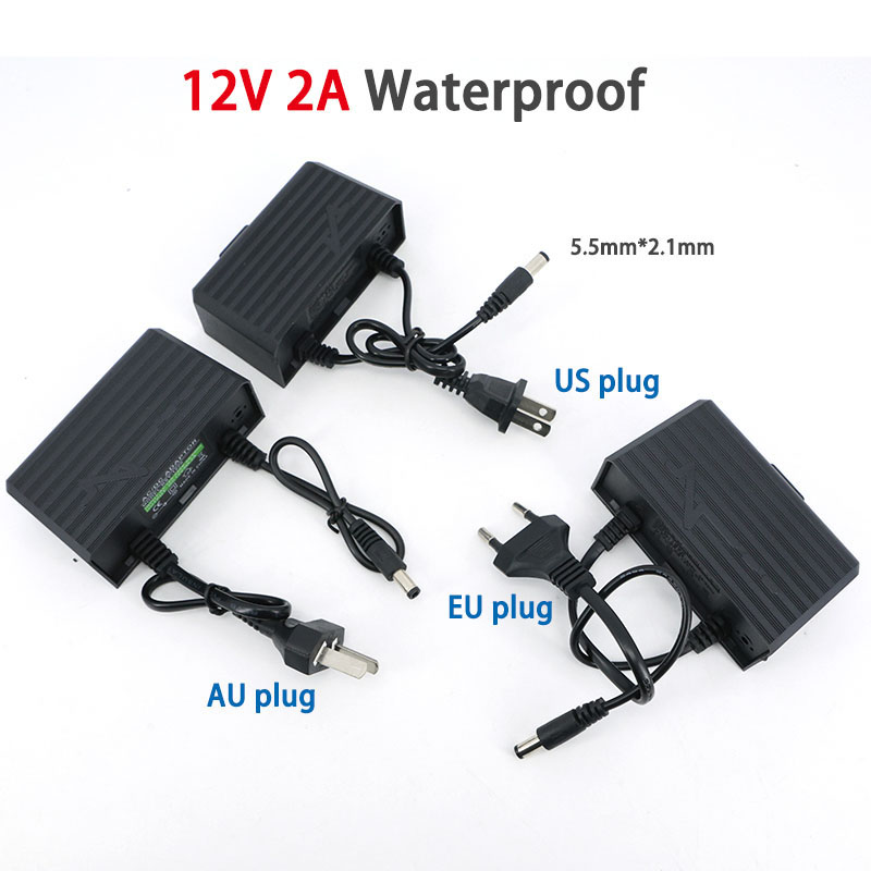 防水AC 100V 240V to DC 12V 2A 20 - Outdoor Sport Camera のレビューと価格